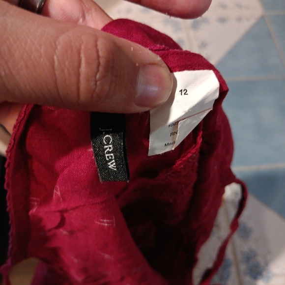 J. Crew Red Camisole with Button Detail - Picture 4 of 4